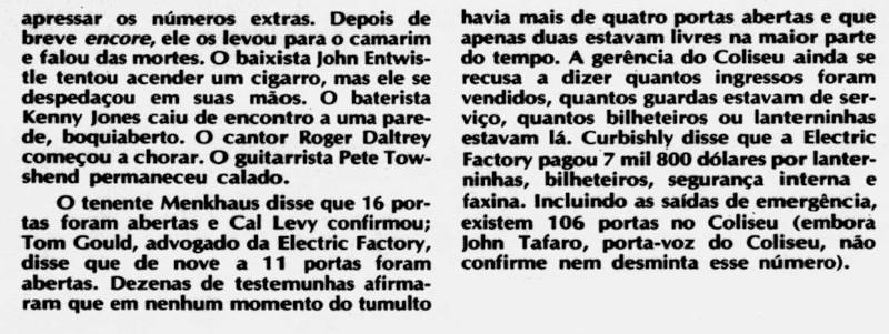 Tragédia no Show do The Who em 1979