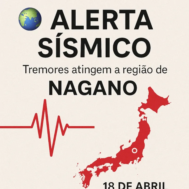  Alerta S&iacute;smico: Tremores atingem a regi&atilde;o de Nagano em 18 de abril