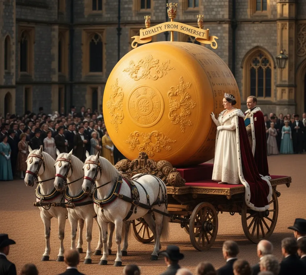 Rainha vitoria da inglaterra e seu Queijo de 500 kg que Ningu&eacute;m Quis Comer