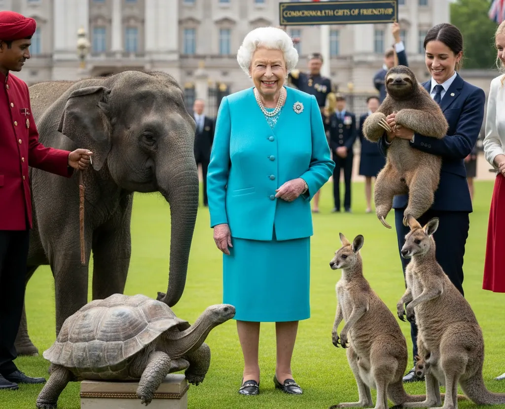 &nbsp;Rainha Elizabeth II e seus presentes ex&oacute;ticos