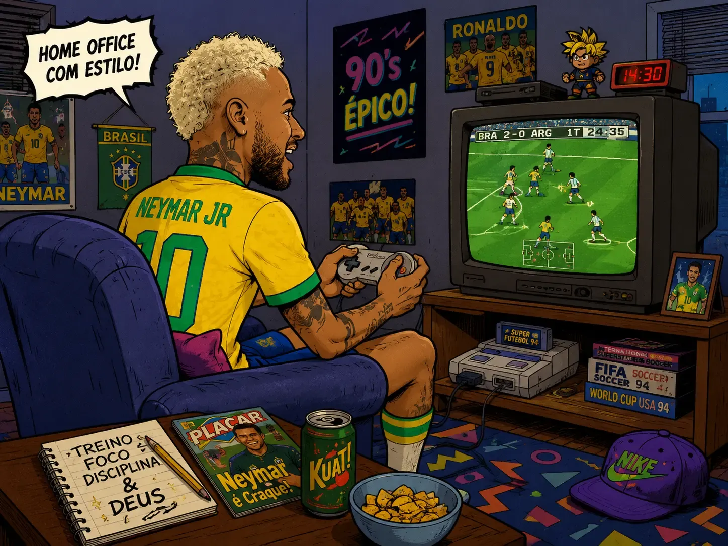 Neymar Jr. O Pr&iacute;ncipe que Preferiu o Home Office