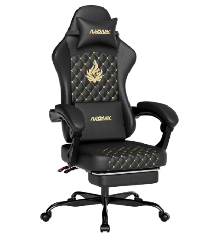 Cadeira Gamer com Apoio para os Pés