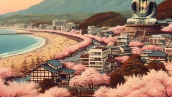 Cidade de Kamakura na Prov&iacute;ncia de Kanagawa