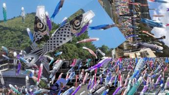 Festival de Streamers de Carpas de Tsuetate Onsen: Koinobori