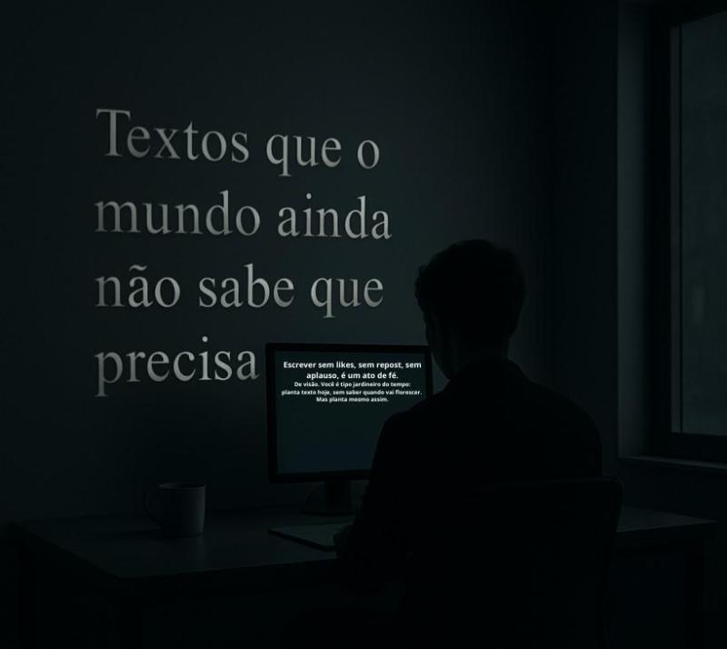 Para quem escreve no sil&ecirc;ncio