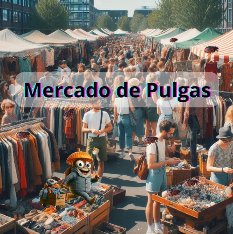 De onde vem o termo  Mercado de pulgas