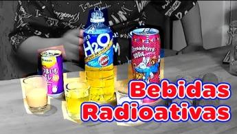 Cobaias provando sucos radioativos