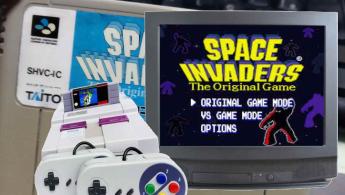 Space Invaders: The Original Game" no SNES