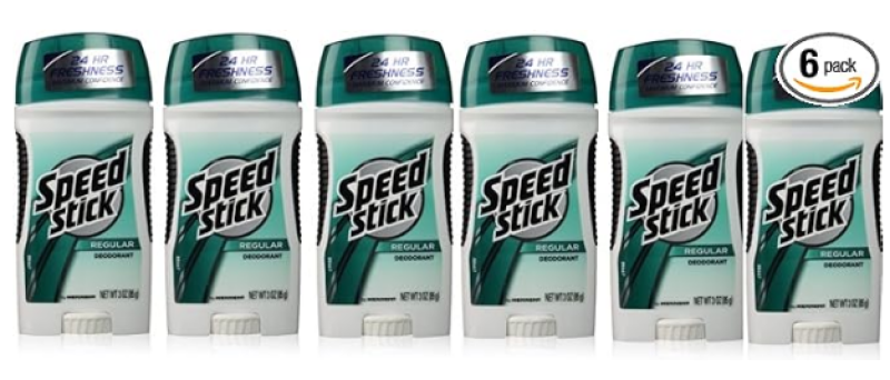 Speed Stick Deodorant, Direct Delivery (Set of 6, 2.8 oz (80 g) x 6, Regular
