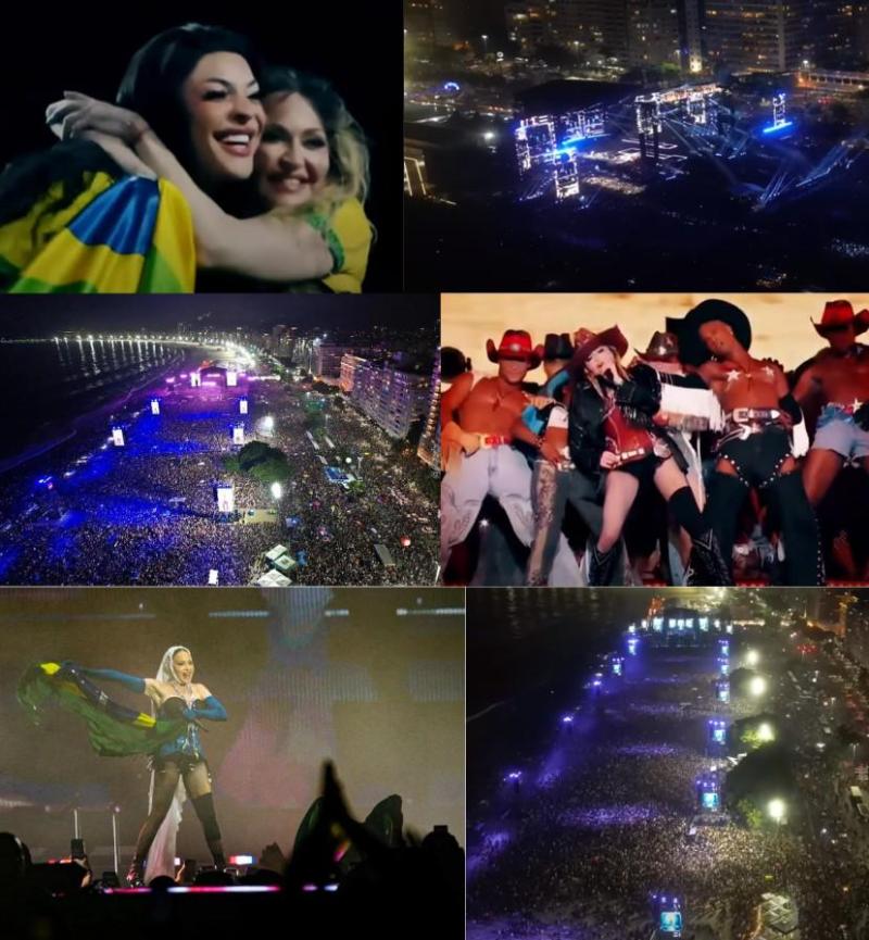 Sucesso do show da Madonna em Copacabana